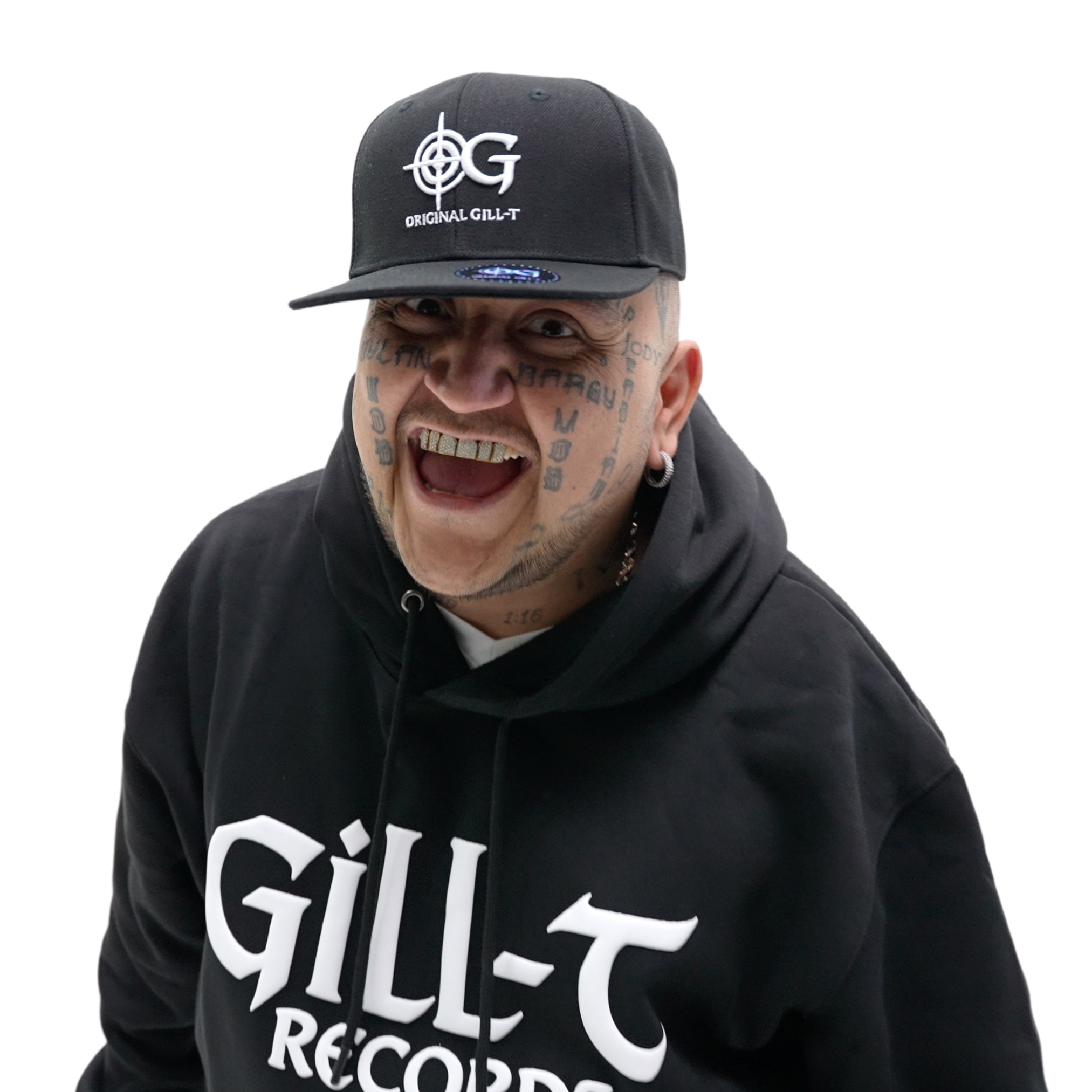 Black/White Gill-T Records Hoodie