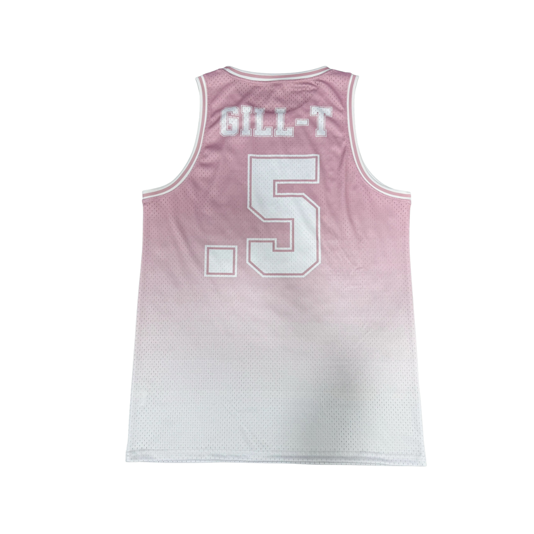 Pink/Grey Basketball Jersey