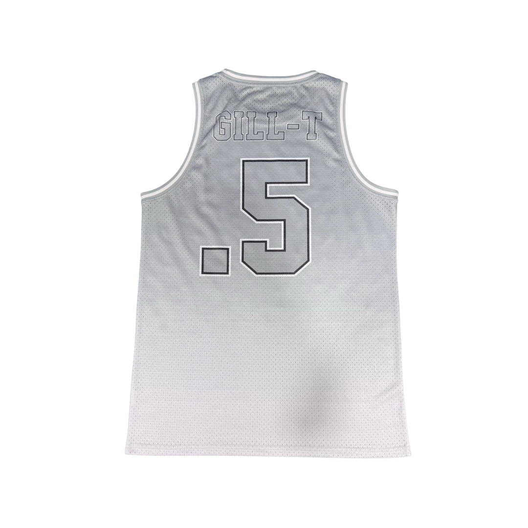 Grey/White Basketball Jersey